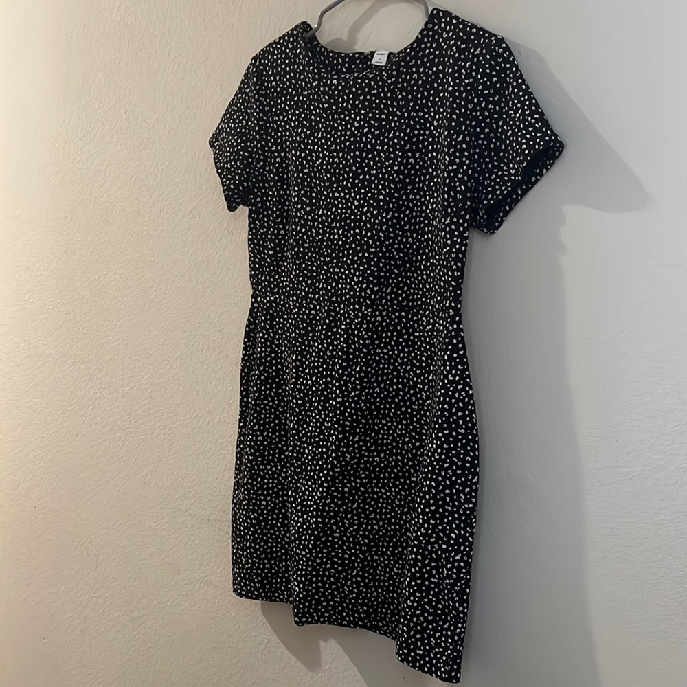 Black and Cream Old Navy Dress